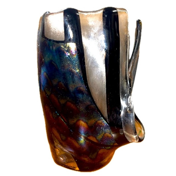 Glass Blown Murano Like, Colored Glass Art, Unbranded Gorgeous Piece - Picture 4 of 7